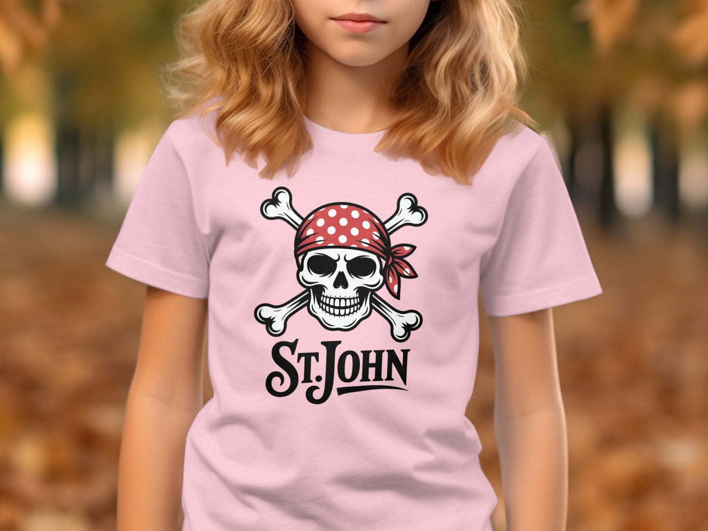 St John Pink T-Shirt with Skull and Bones Design product type