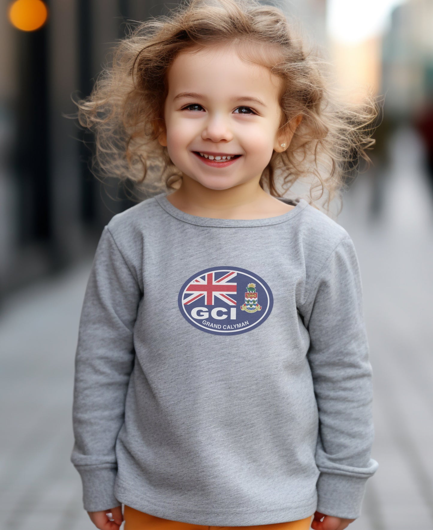 British Flag GCI Grand Cayman Logo Kids Clothing Product