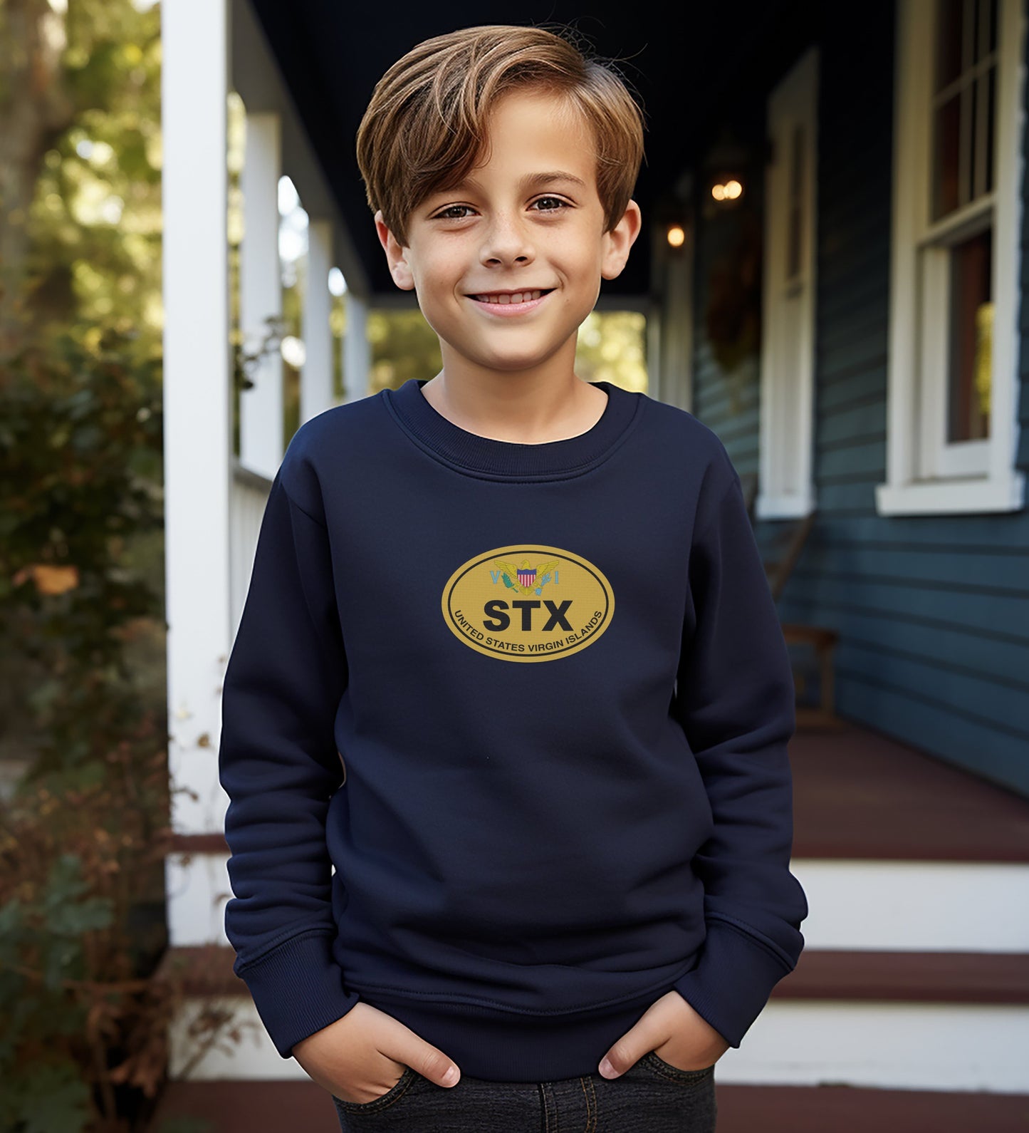 STX Estates Vintage Classic Navy Blue Sweatshirt product type