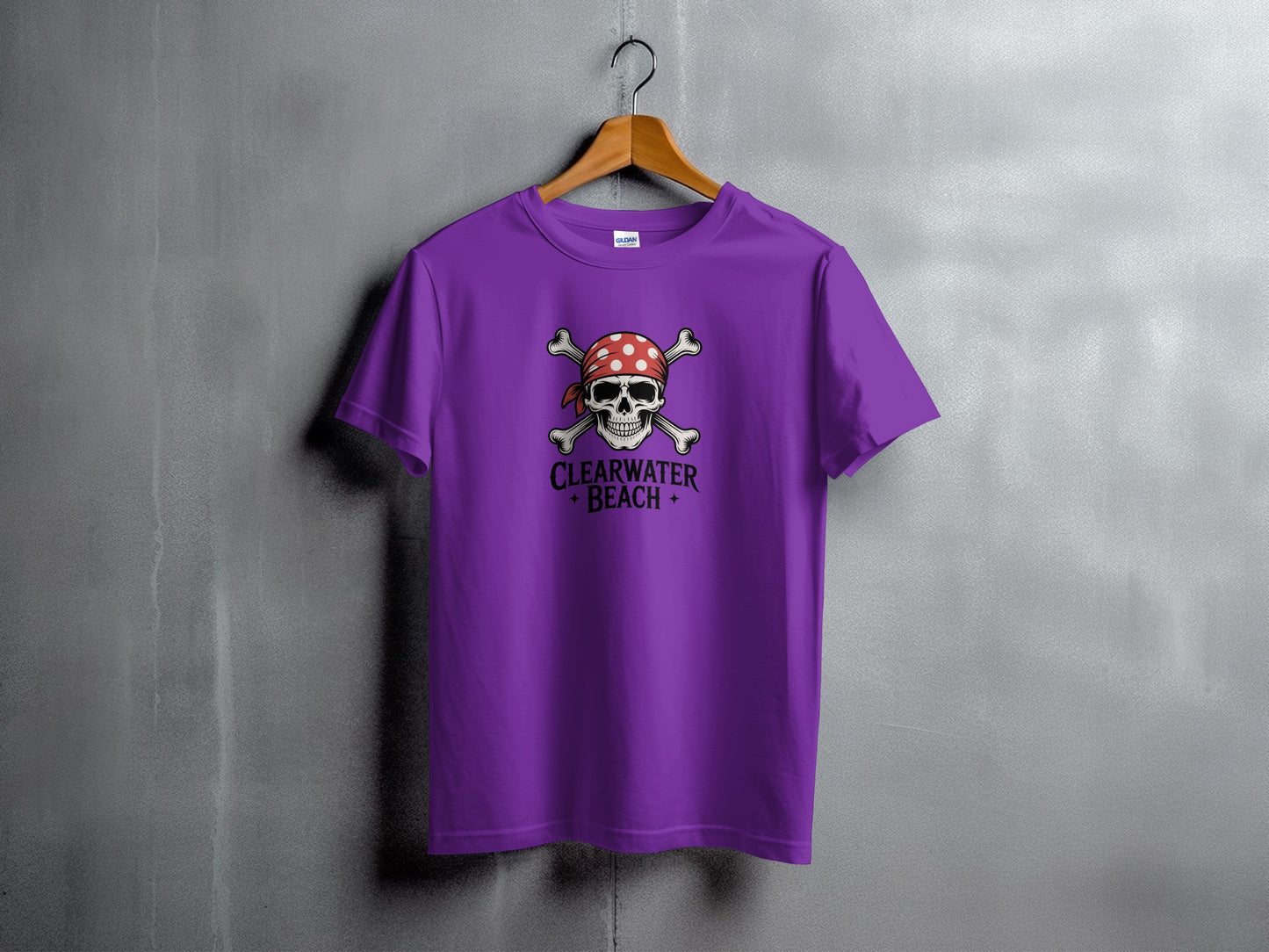 Clearwater Beach Skull And Bones Graphic T-Shirt product