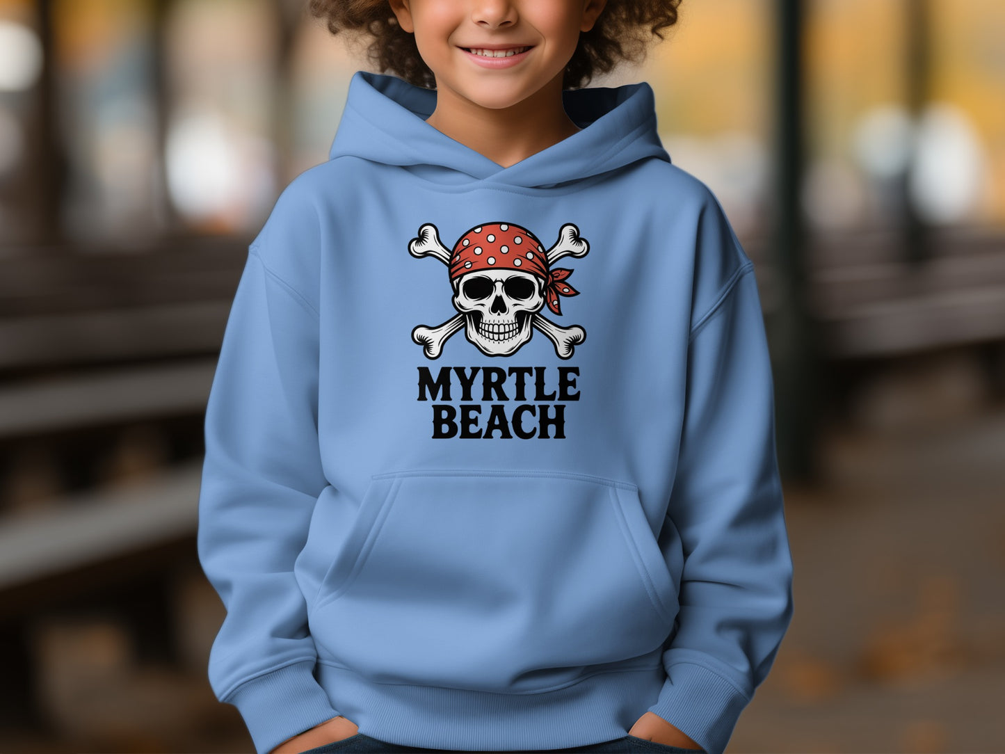Myrtle Beach Skull and Crossbones Hoodie product type