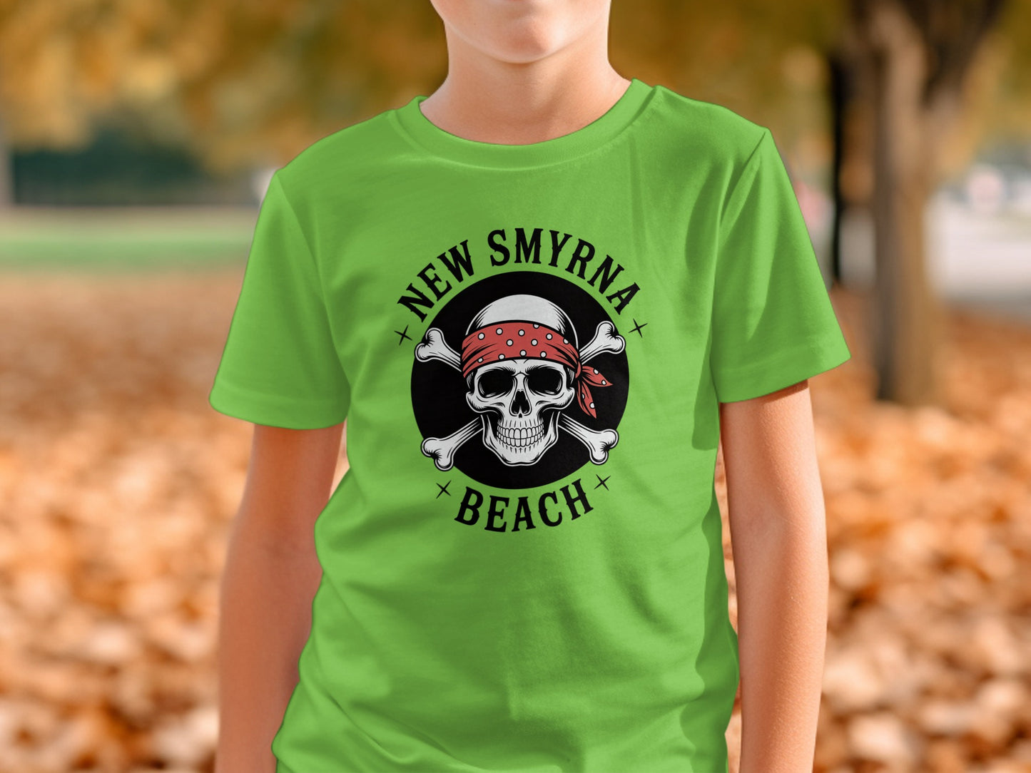 New Smyrna Beach Skull and Crossbones Shirt product