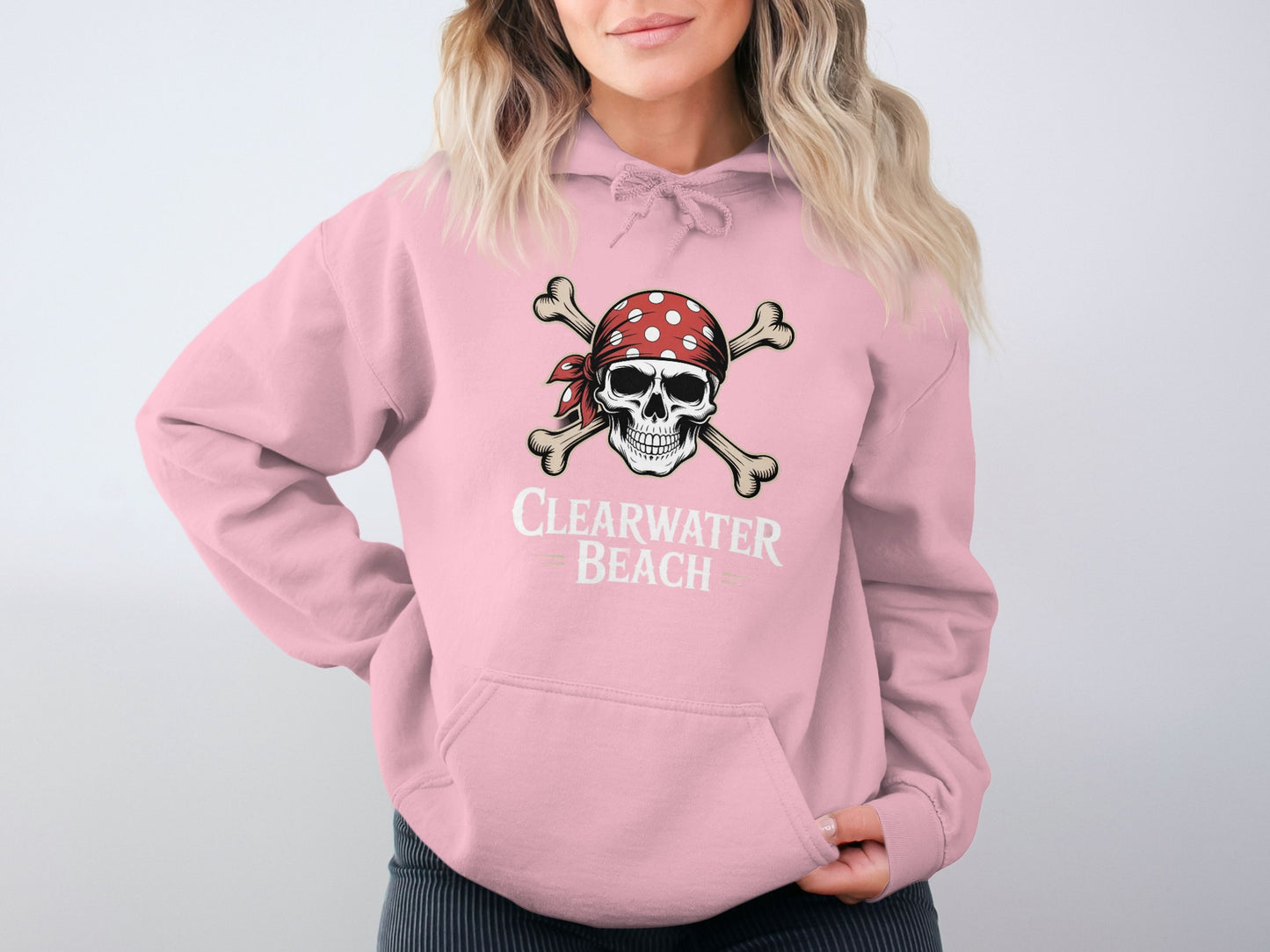 Clearwater Beach Pirate Skull Hoodie product type