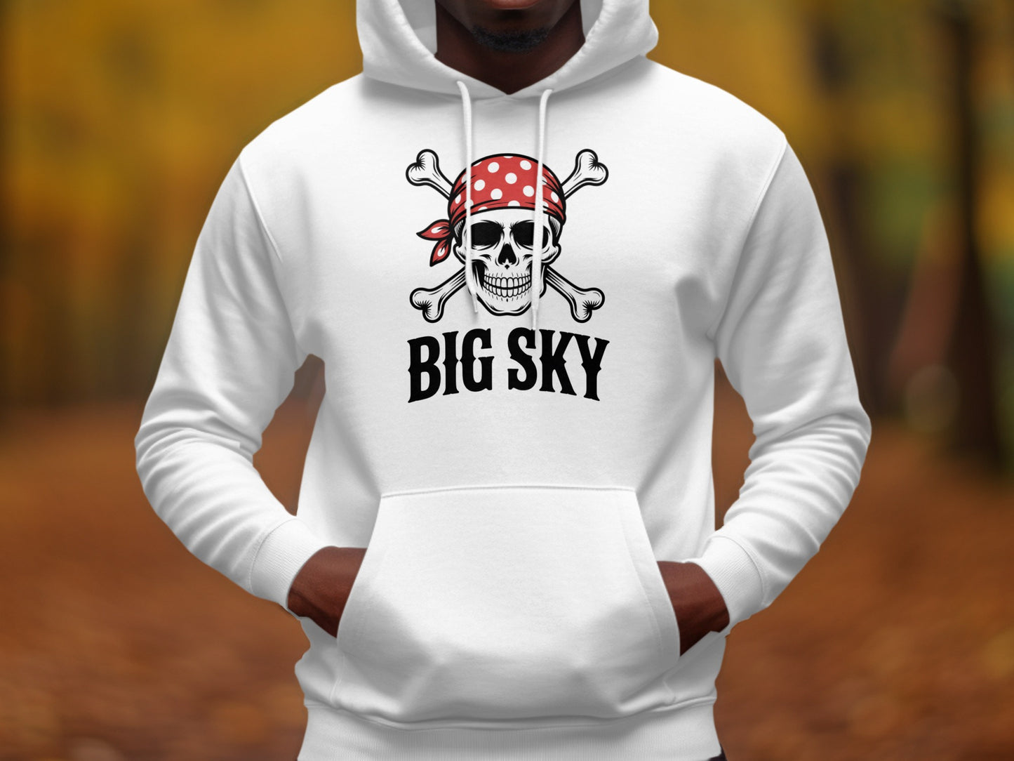 Big Sky Skull and Crossbones Hoodie product