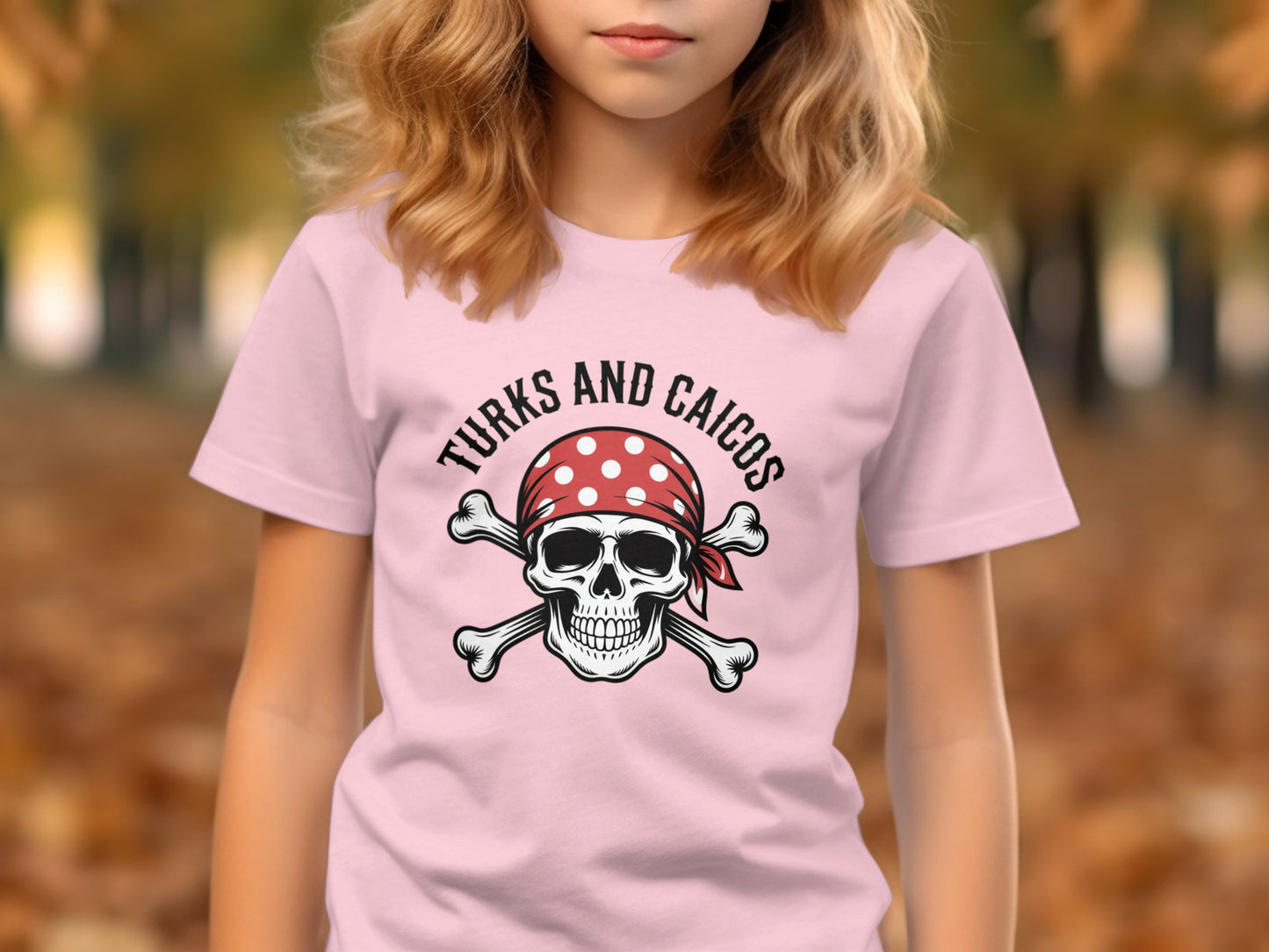 Turquoise and Caicos Skull and Crossbones Shirt product type