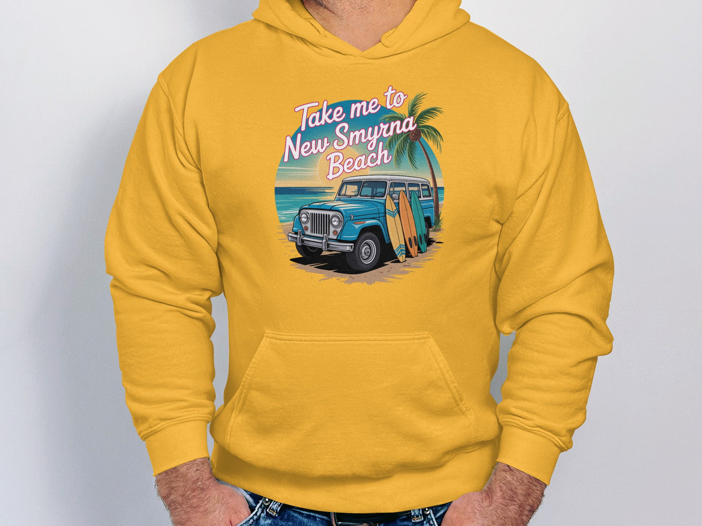 Take Me to New Smyrna Beach Hooded Sweatshirt product type