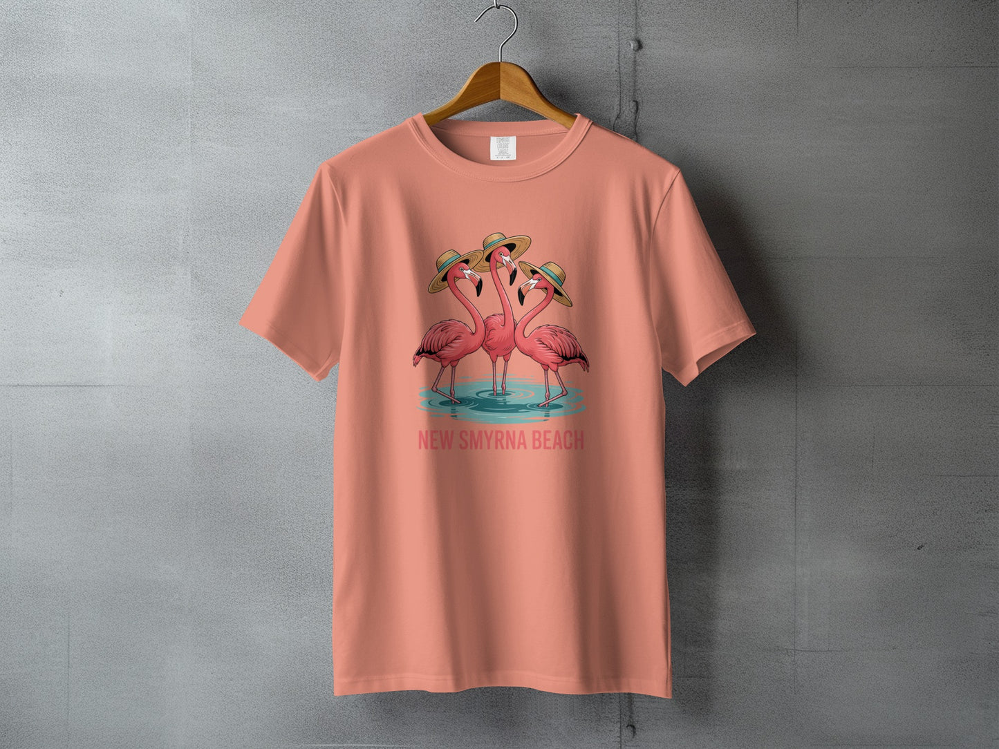 Flamingo Design New Smyrna Beach Graphic Shirt product