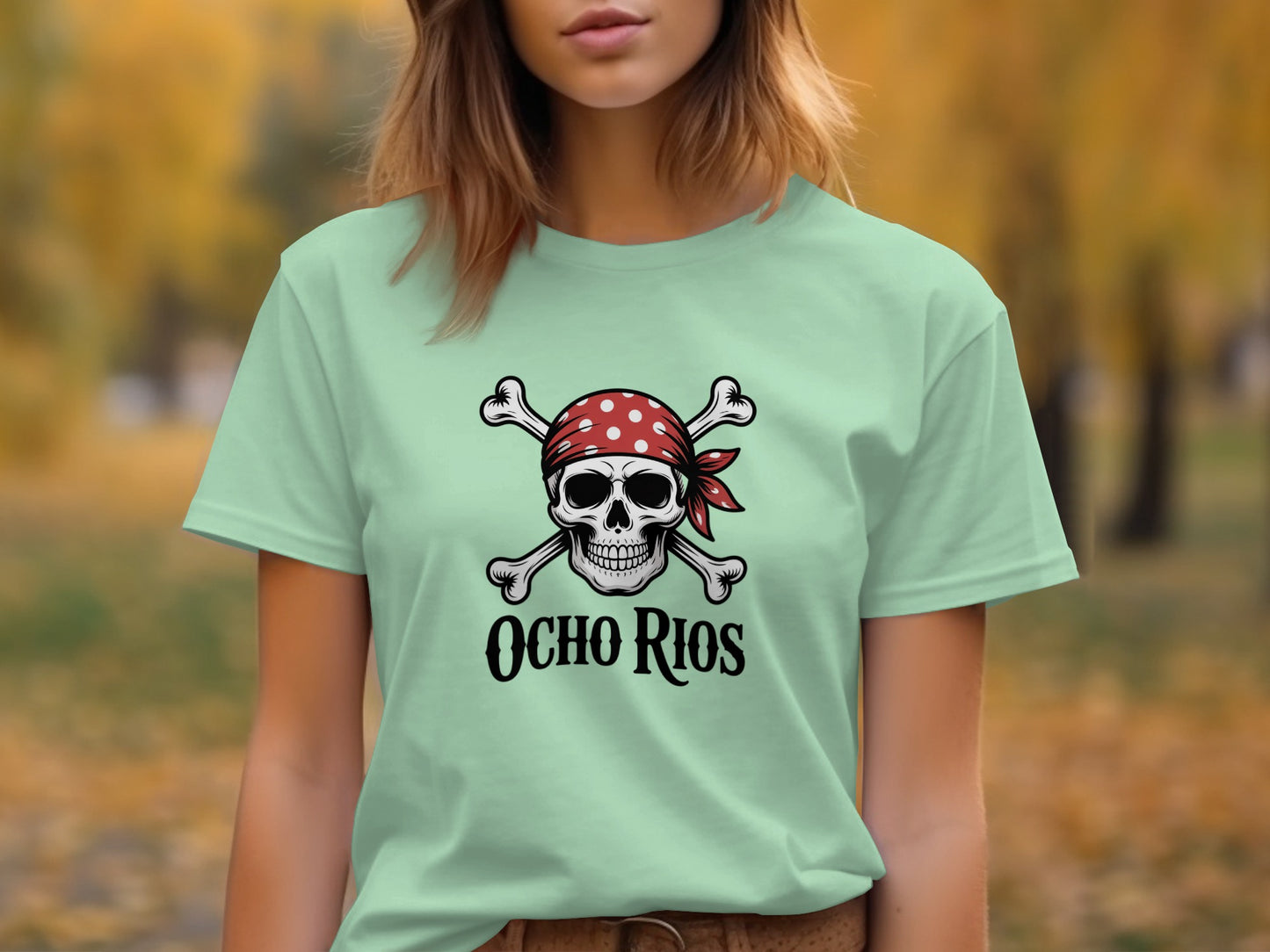 Ocho Rios Skull and Crossbones Graphic T-Shirt product