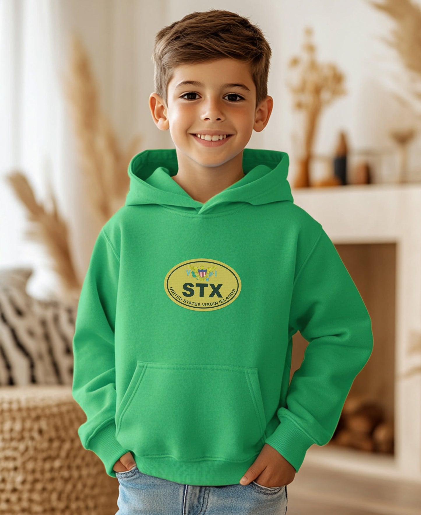 Youth Green STX Branded Hoodie Apparel Product