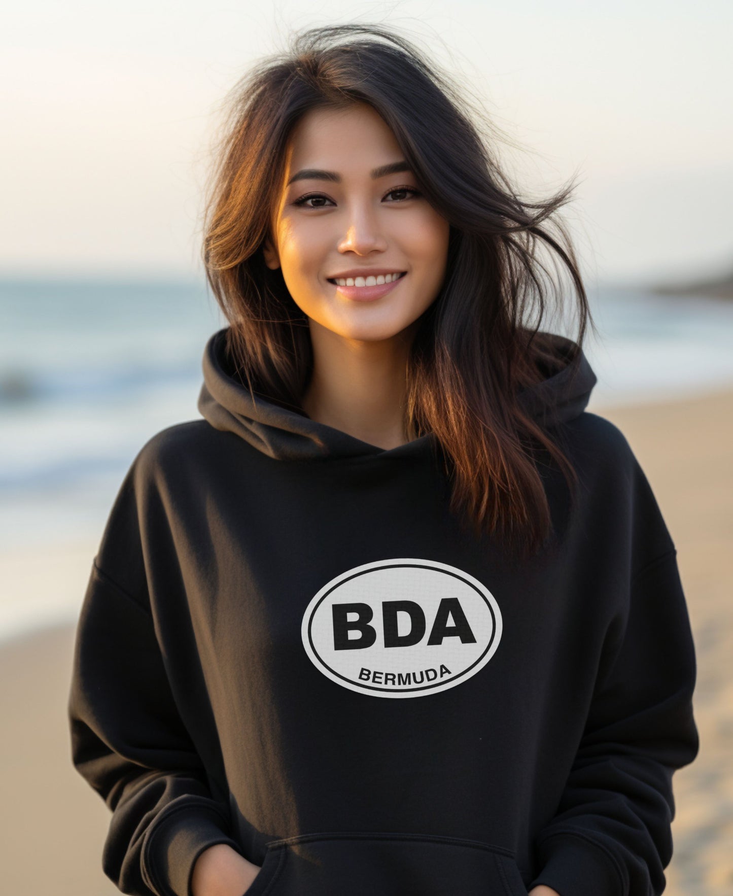 Bermuda Island Style & Sun Escape Womens Hoodie