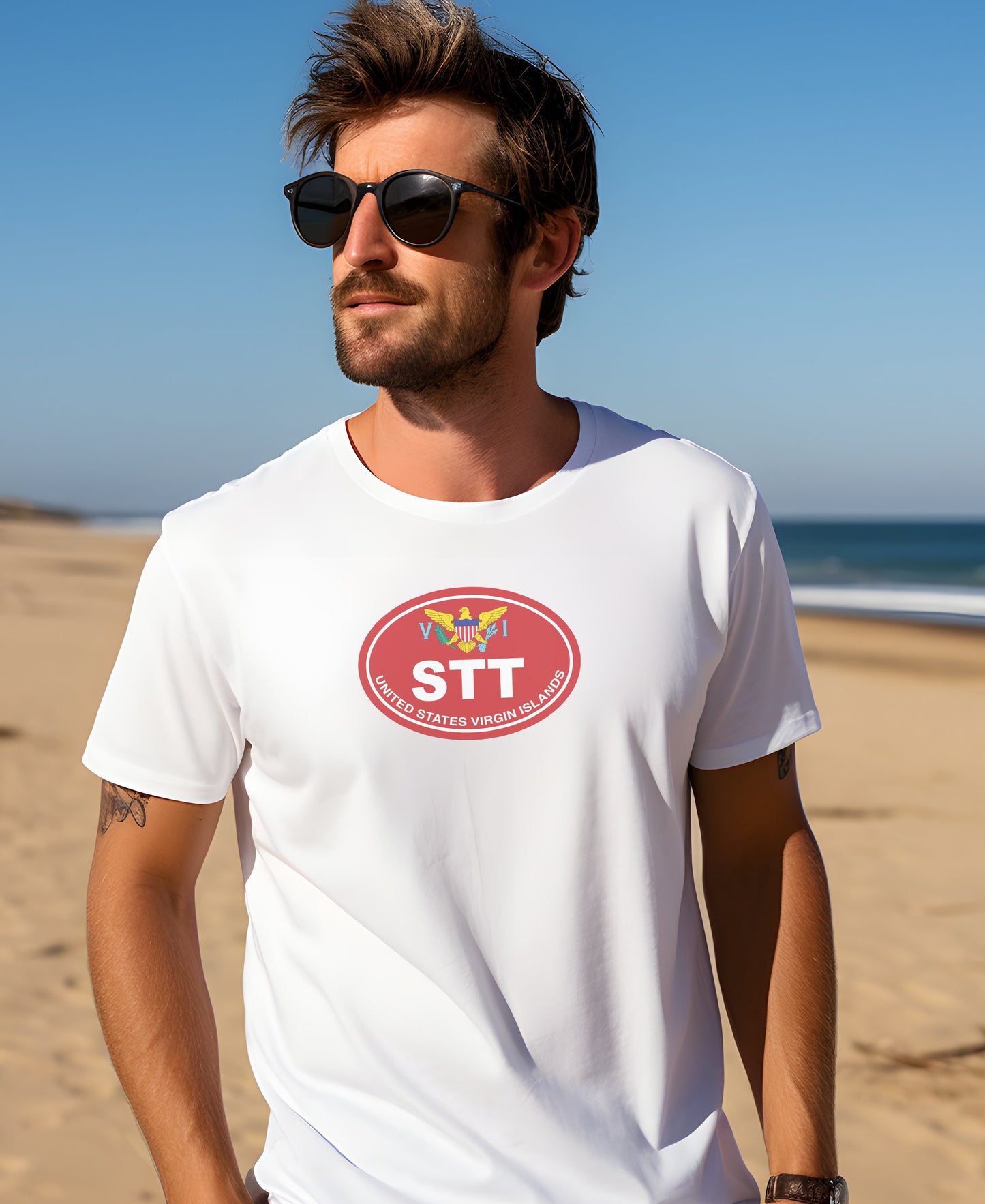 Casual Beachwear T-Shirt with STT Design product type