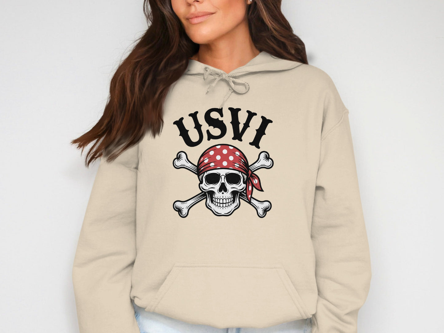 USVI Pirate Skull and Crossbones Hoodie product