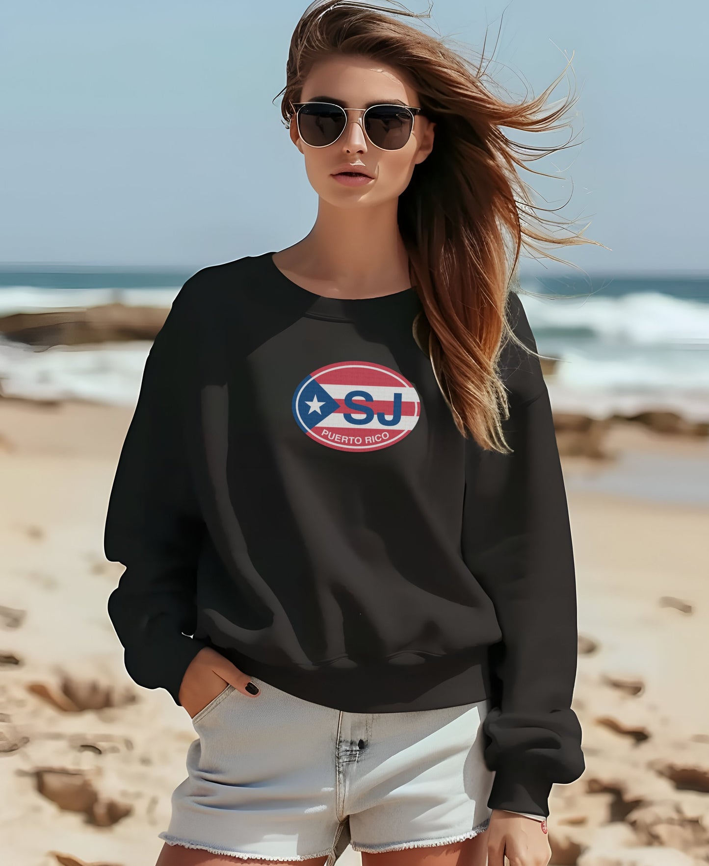 Stylish Puerto Rico Logo Sweatshirt Casual Product