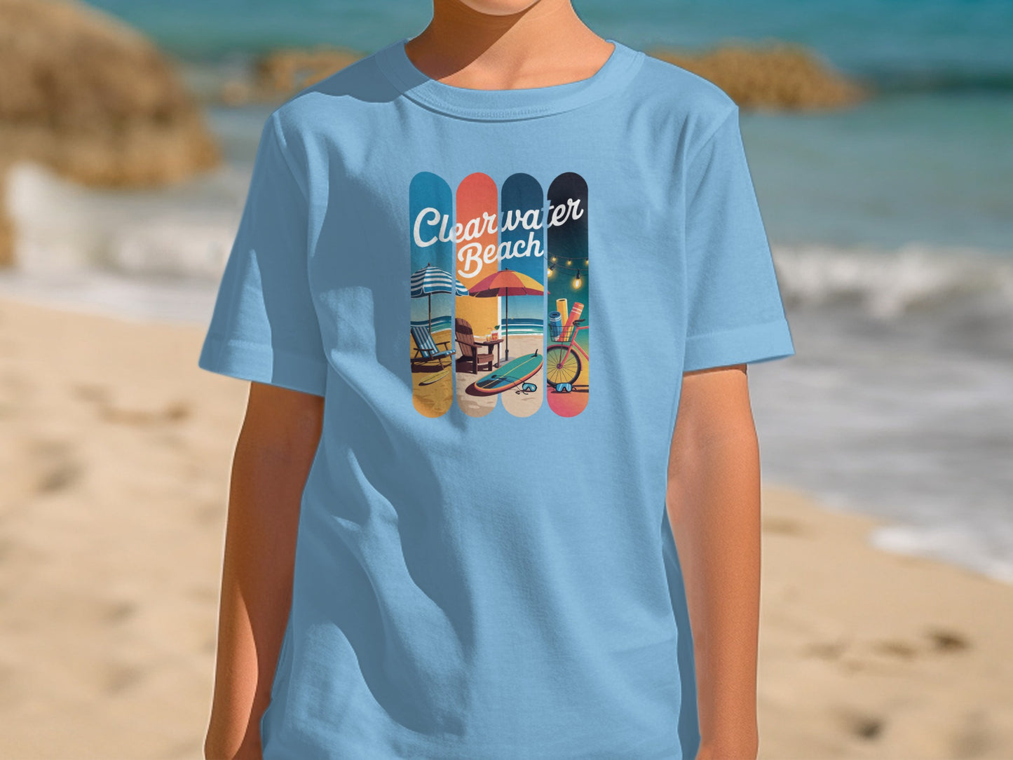 Clearwater Beach Colorful Graphic T-shirt product