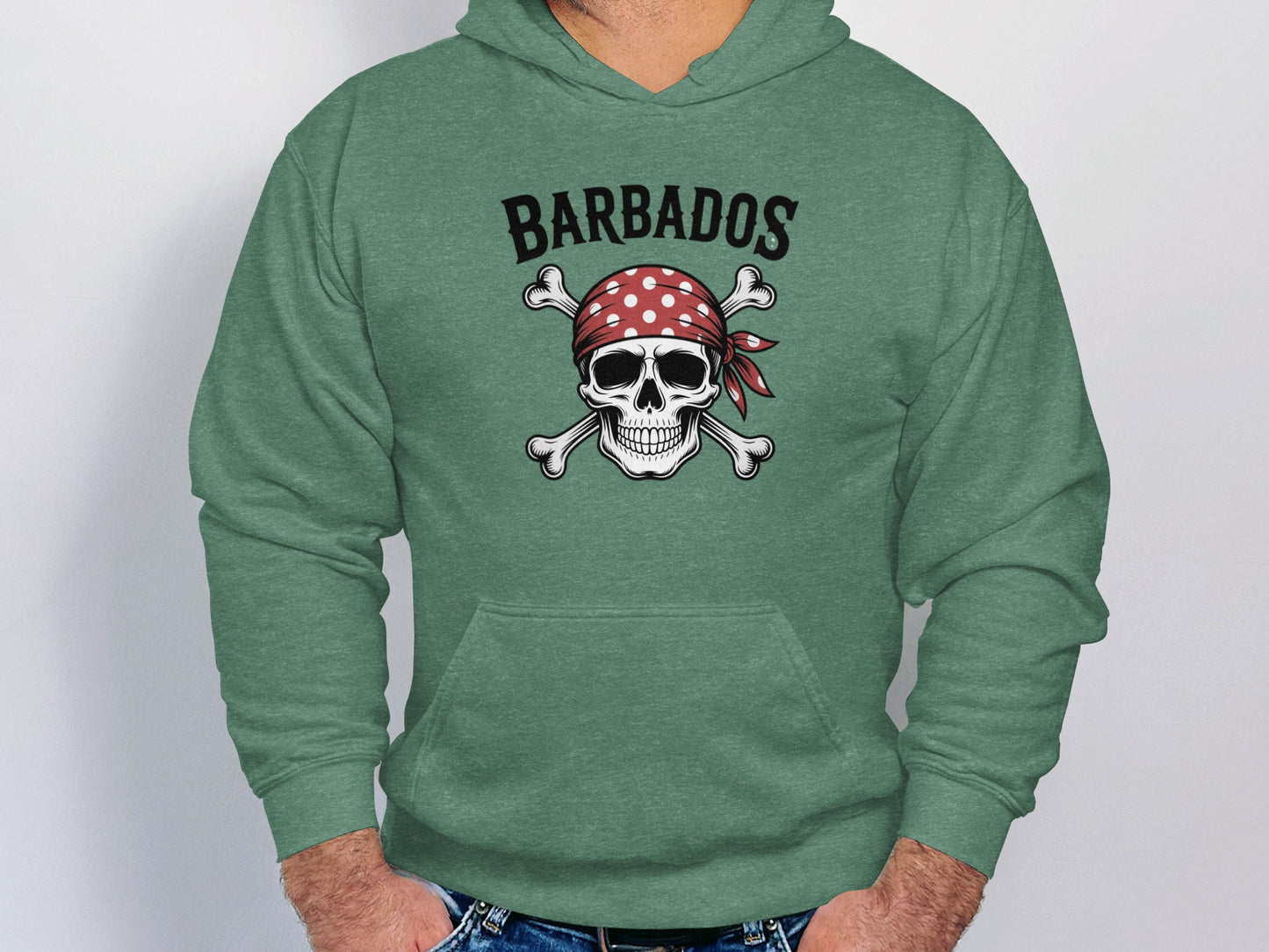 Barbados Skull and Crossbones Graphic Hoodie product
