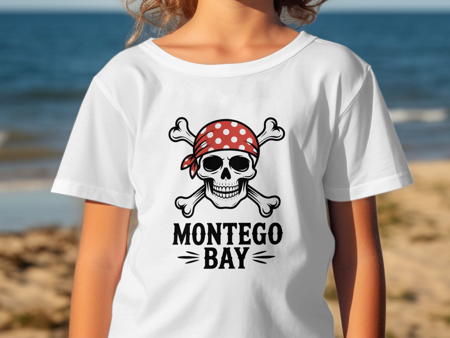 Montego Bay Skull and Crossbones Graphic T-shirt product