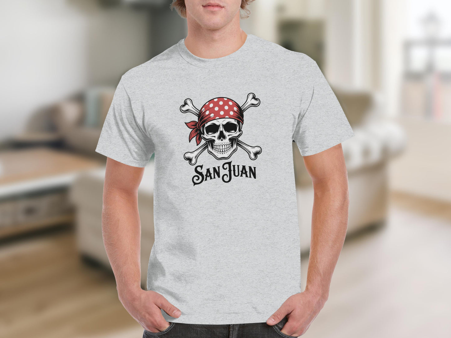 San Juan Skull Design Graphic T-Shirt product