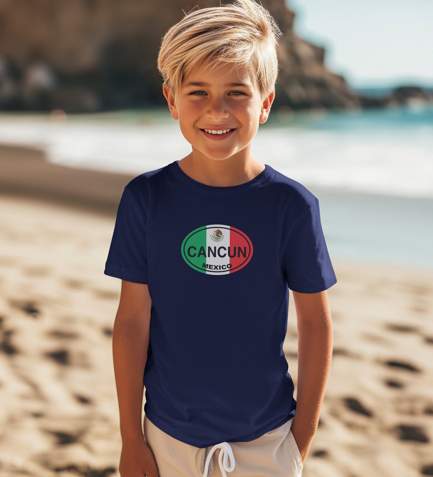 Cancun Mexico Graphic Kids Tee Casual product type
