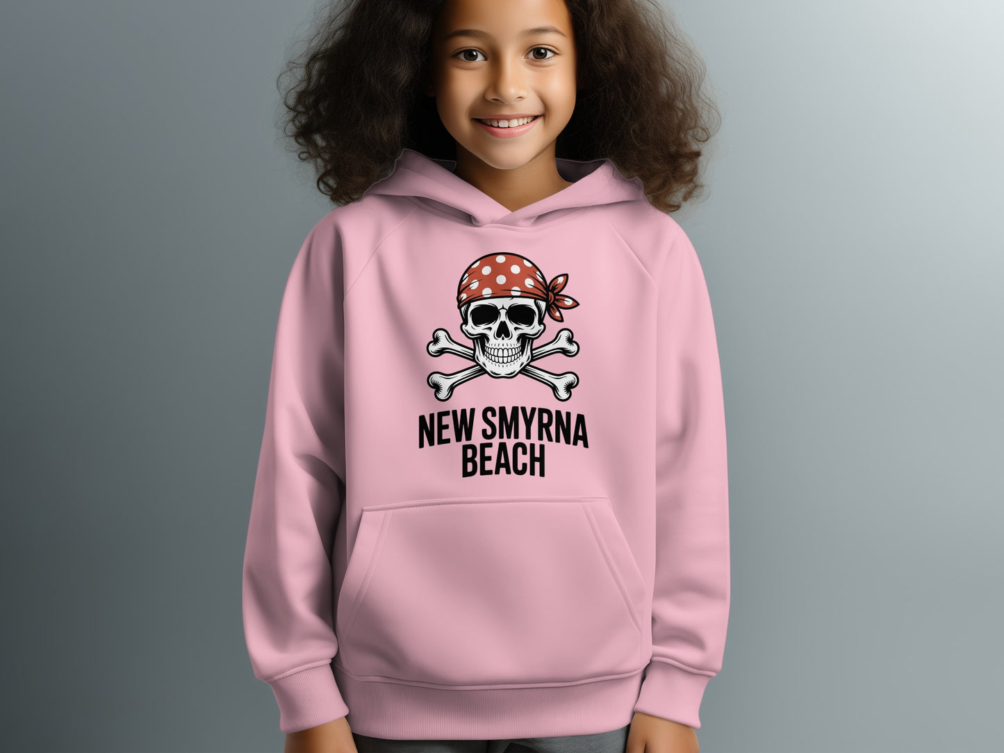 New Smyrna Beach Pirate Skull Graphic Hoodie product