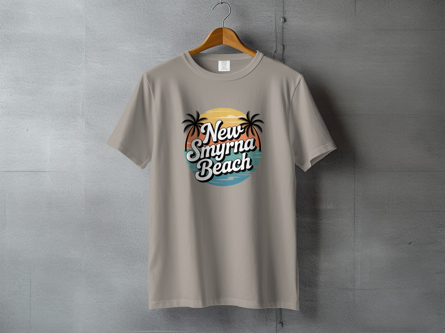 New Smyrna Beach Palm Sunset Graphic T-Shirt product type