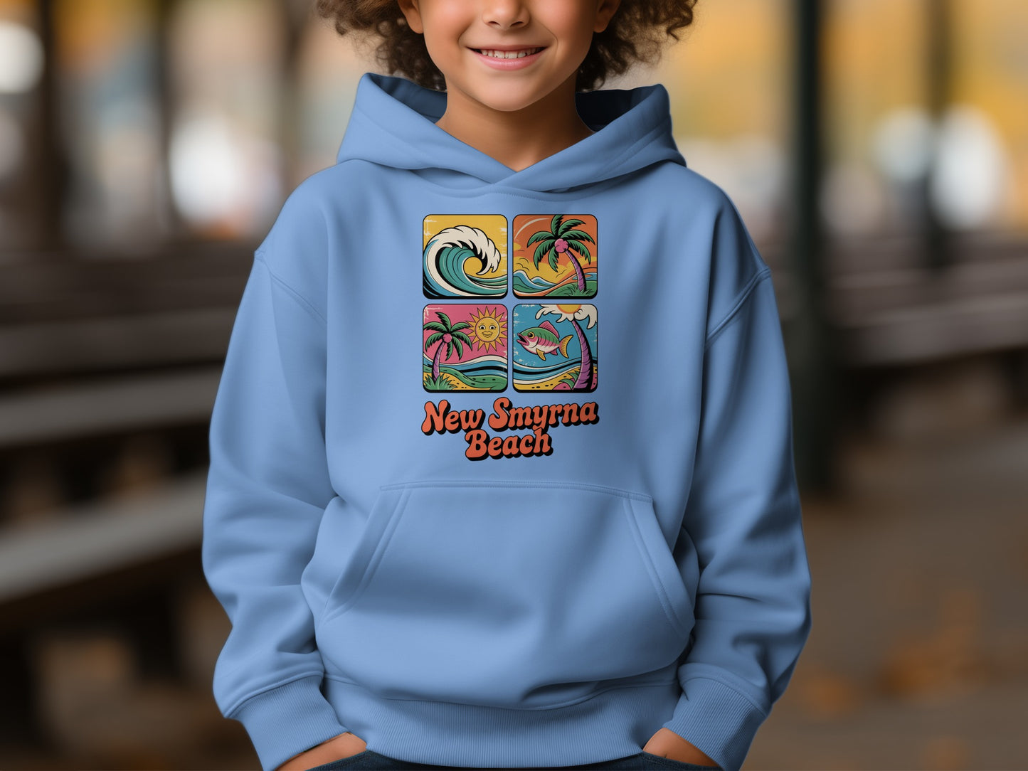 New Smyrna Beach Graphic Design Hoodie product