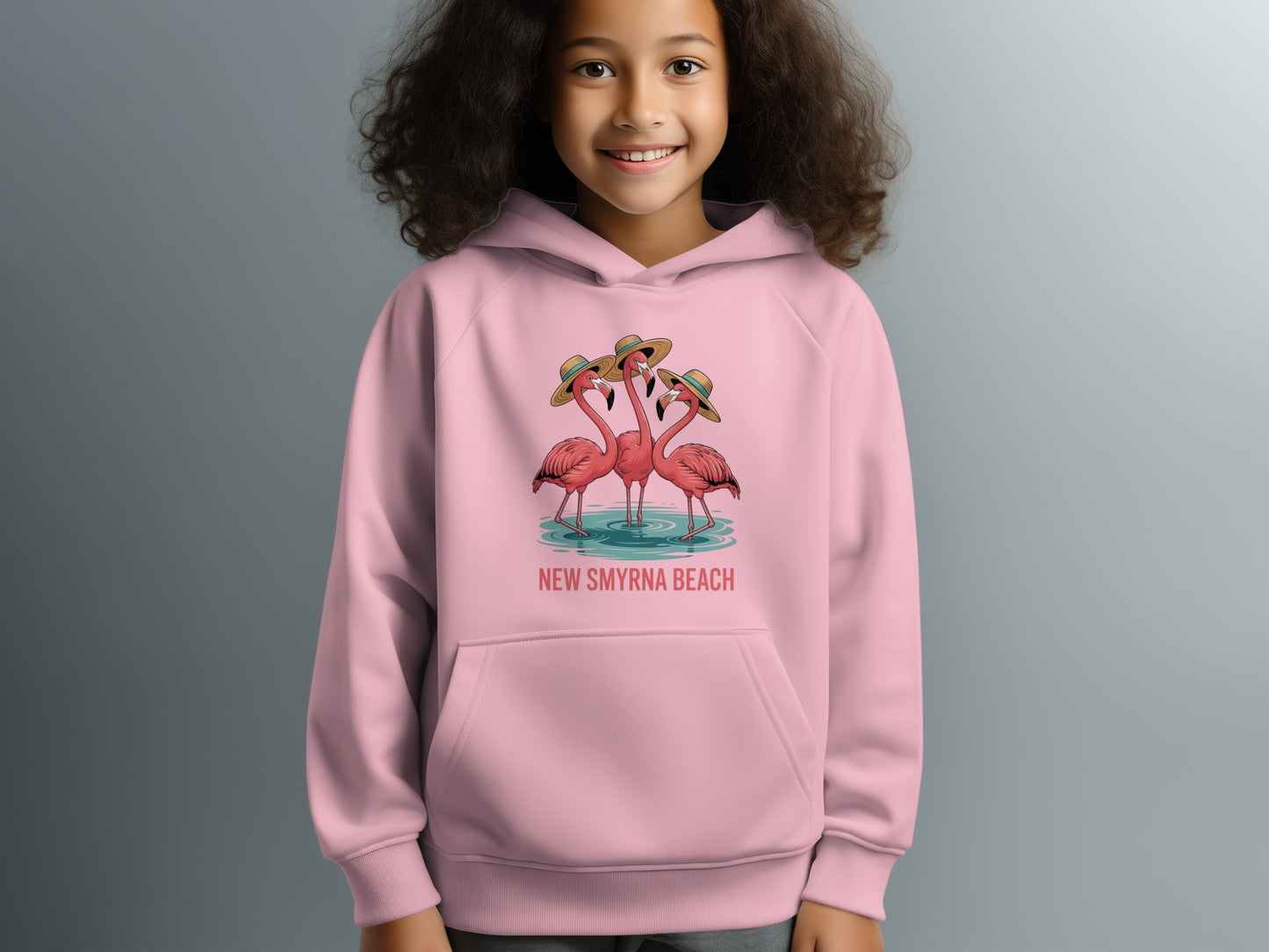 New Smyrna Beach Flamingo Hoodie product type