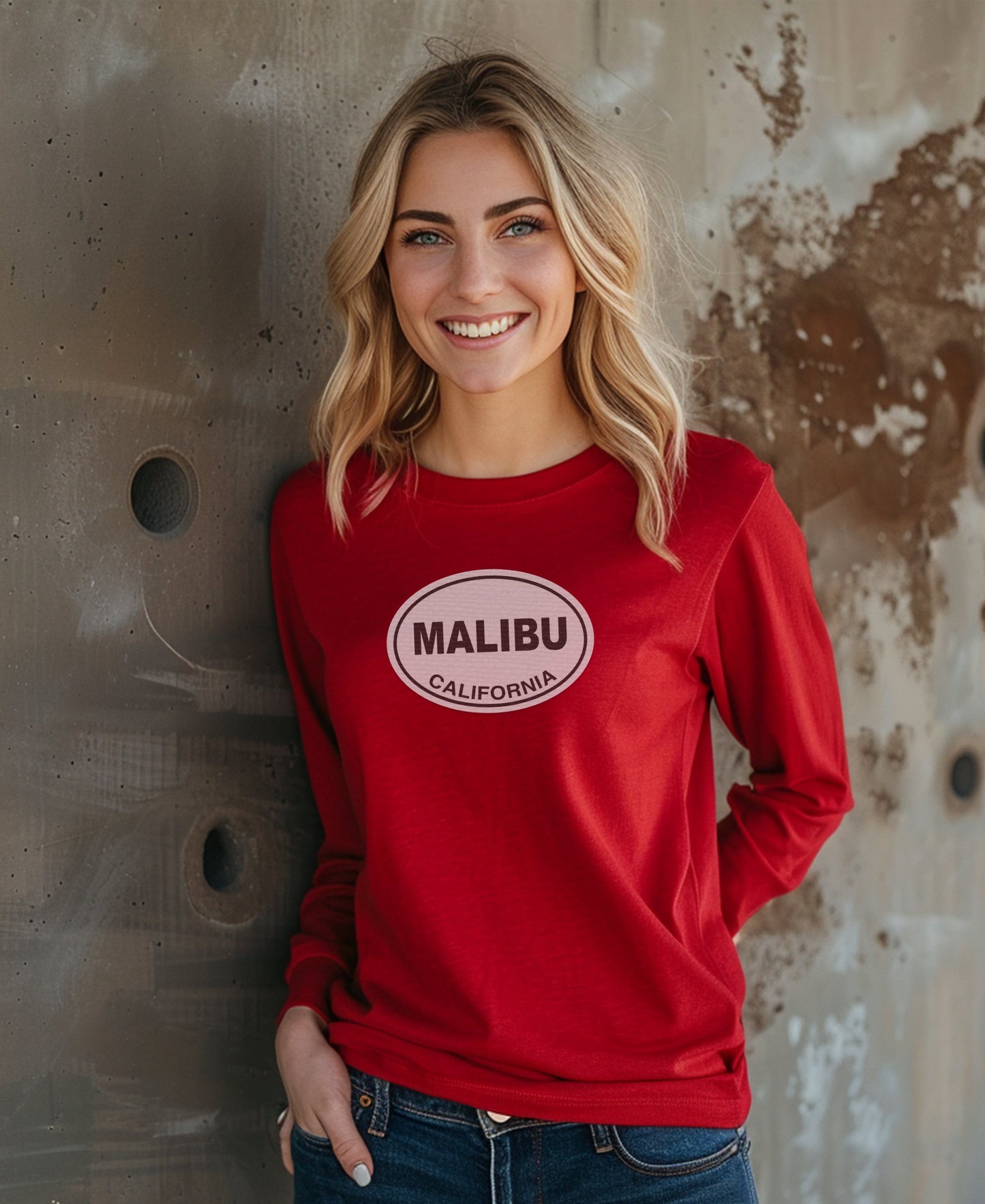 Vibrant Malibu California graphic long sleeve product