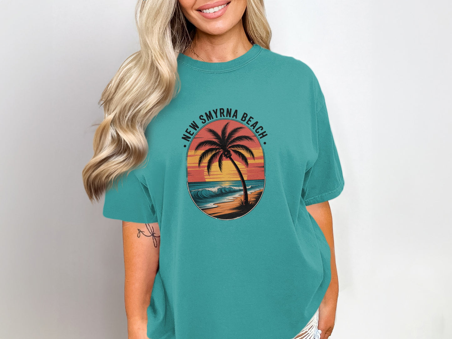 New Smyrna Beach Sunset Graphic Tee Shirt product