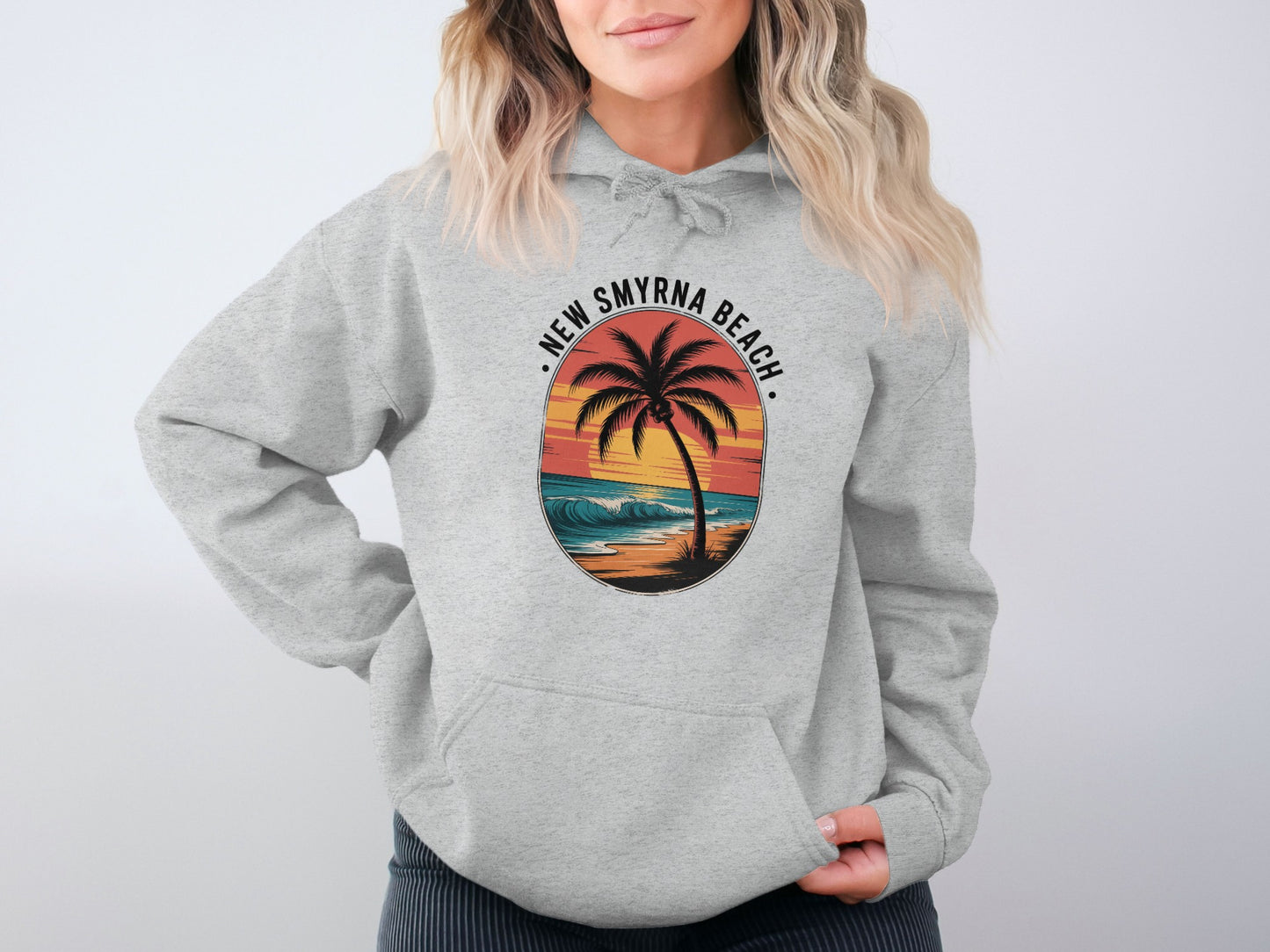 New Smyrna Beach Sunset Graphic Hoodie product type