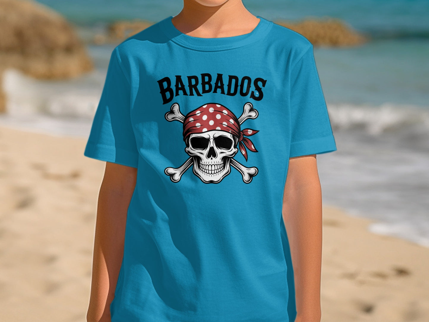 Barbados Pirate Skull and Crossbones Shirt product type