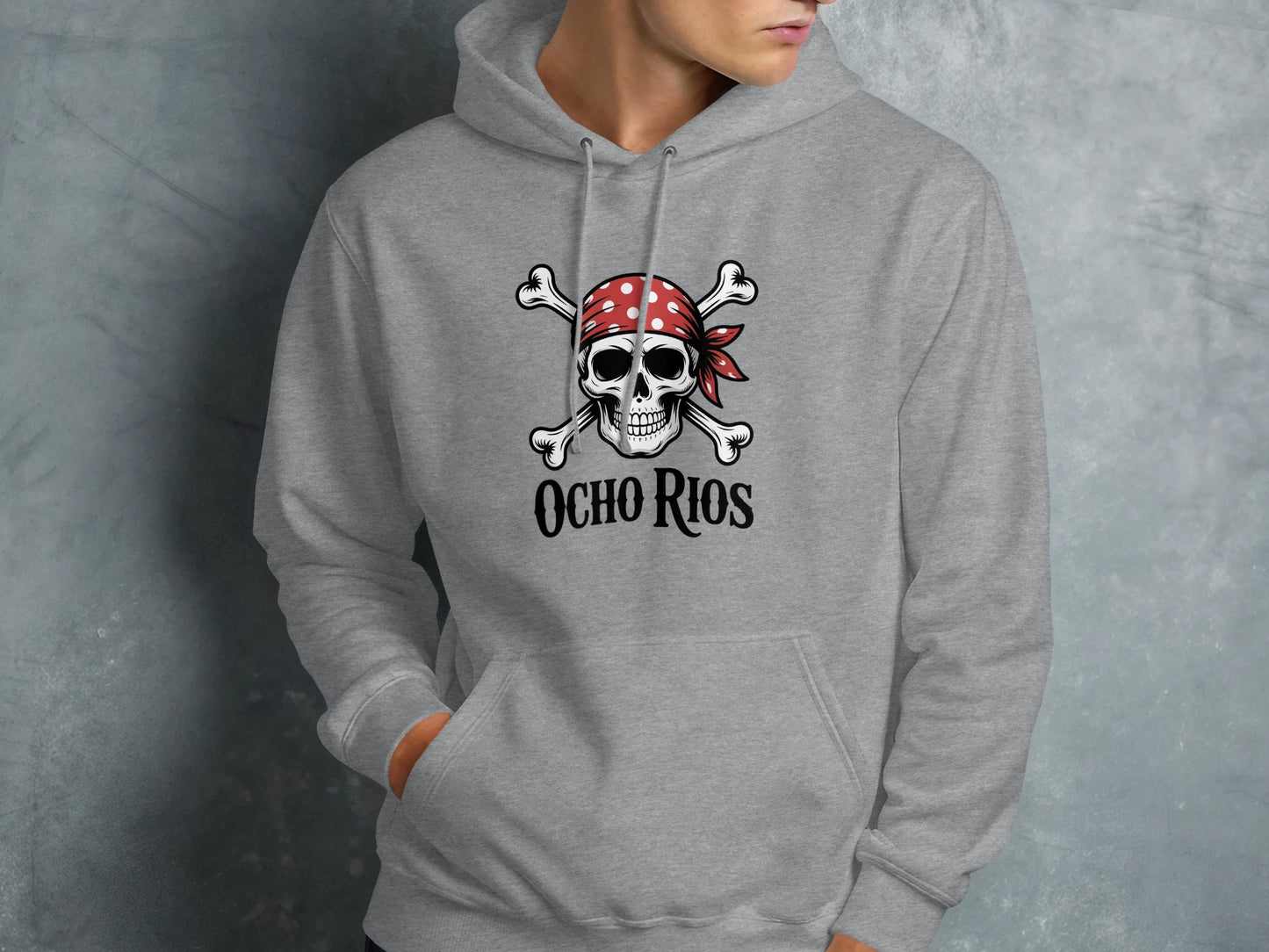 Ocho Rios Pirate Skull Graphic Hoodie product type