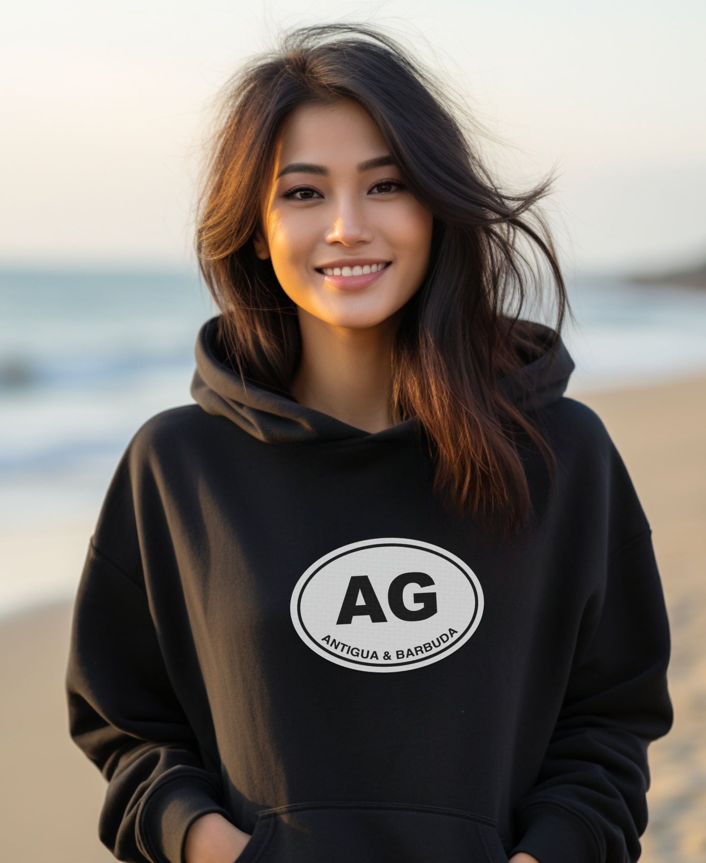 Antigua and Barbuda AG Hooded Sweatshirt product type