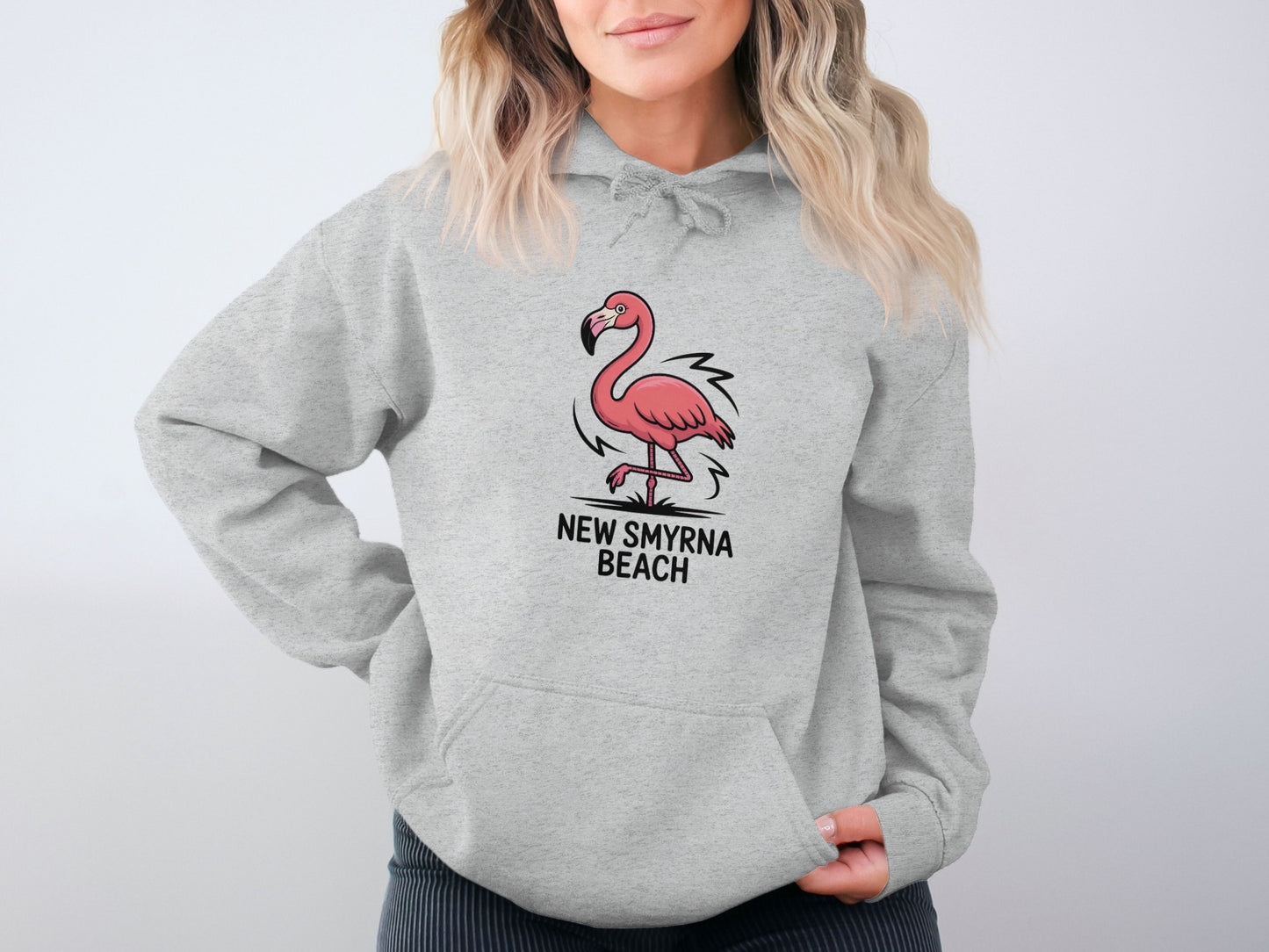 New Smyrna Beach Flamingo Hoodie casual wear product