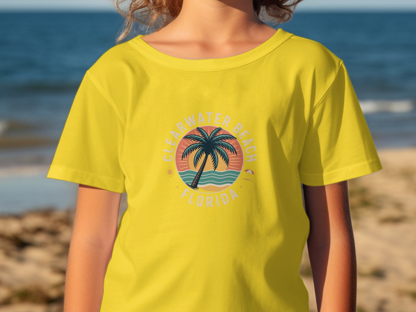 Clearwater Beach Florida Palm Tree Design T-shirt product type