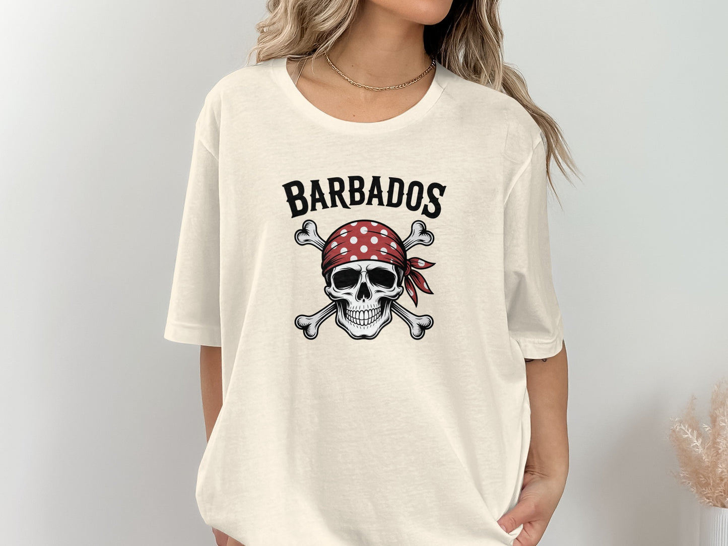 Barbados Skull and Crossbones Graphic T-Shirt product