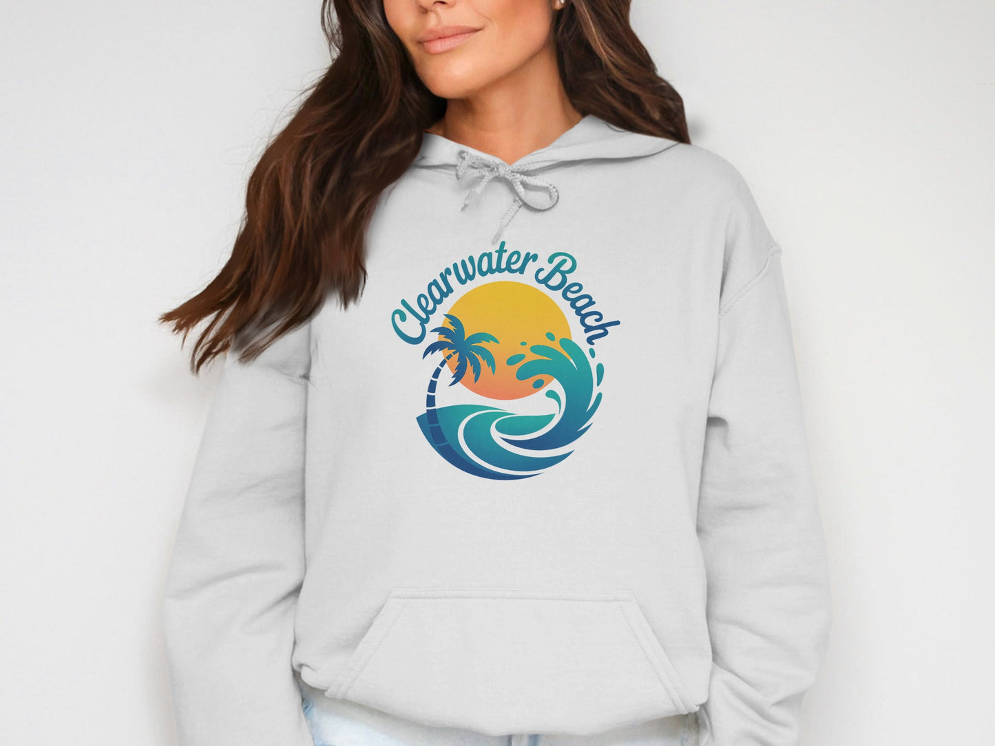Clearwater Beach Hoodie Graphic Print Apparel product type