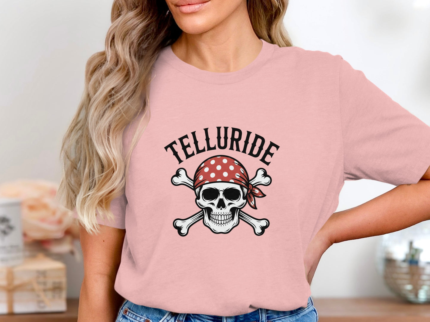 Telluride Skull With Crossbones Graphic T-shirt product