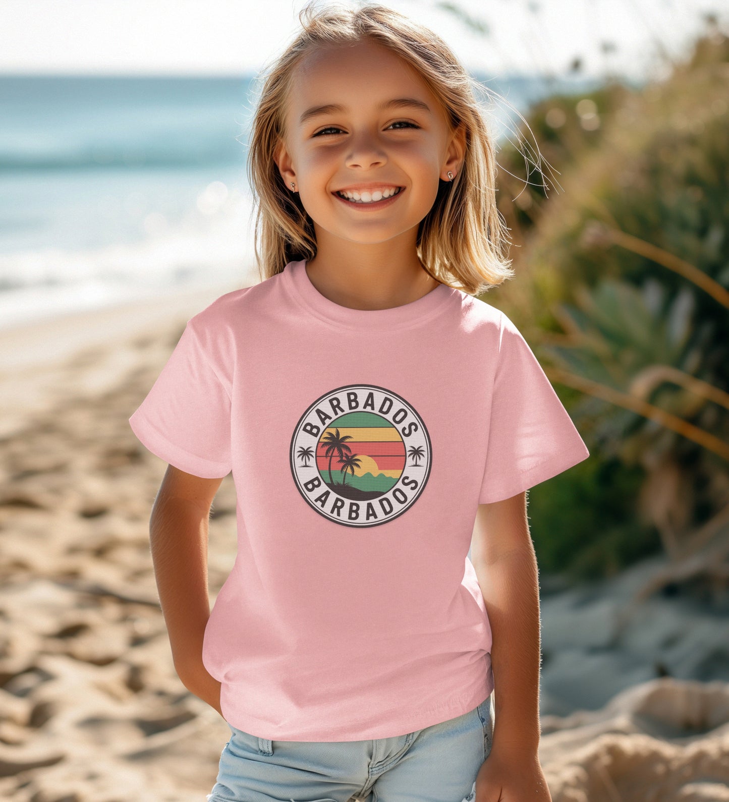 Barbados Graphic Kids T-Shirt Beach Vacation Clothing product type