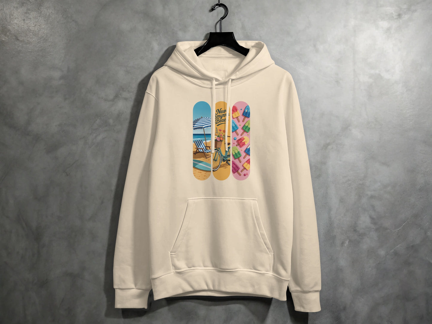 Beach and Colorful Patterns Graphic Hoodie product