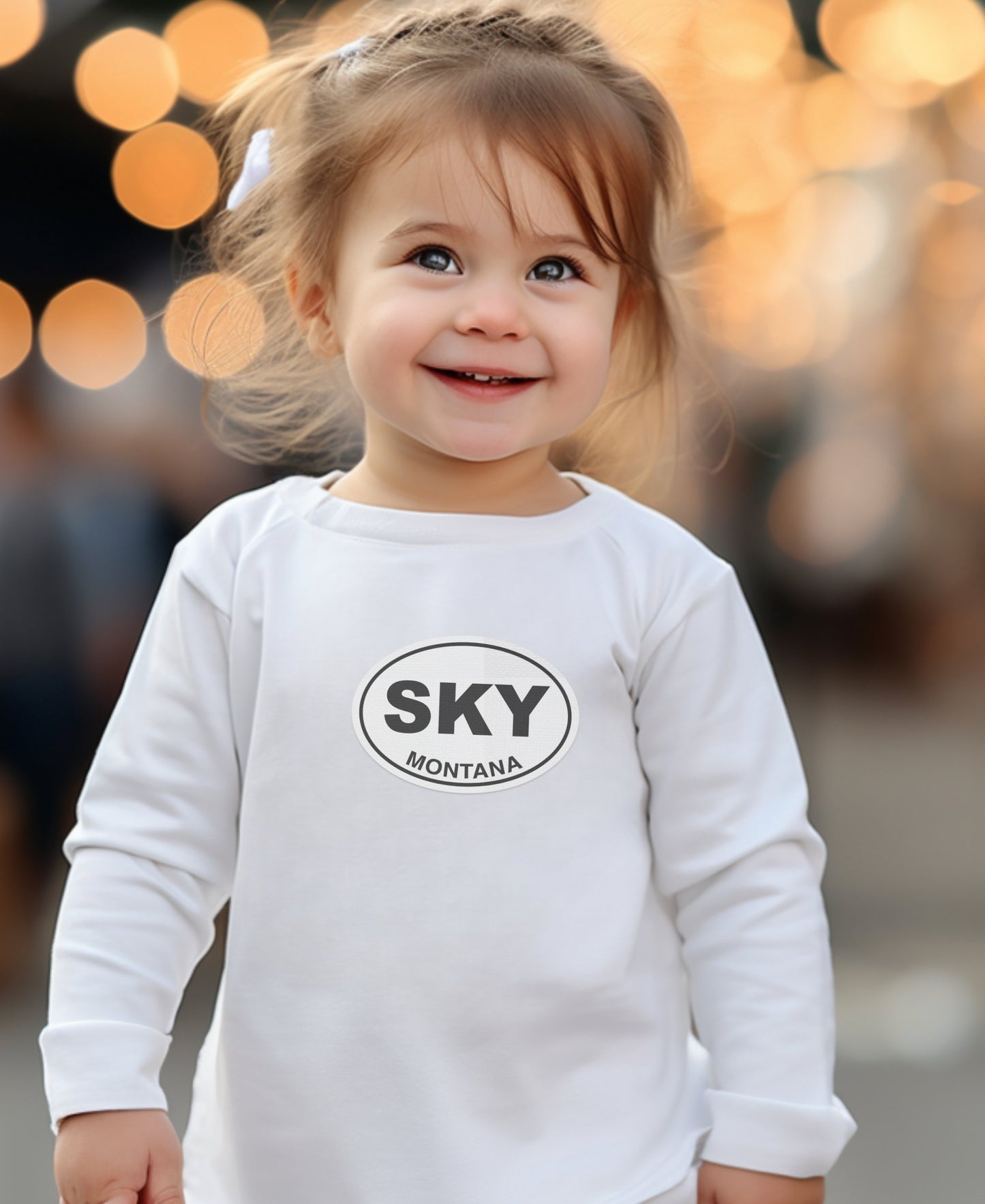 Sky Montana Graphic Long Sleeve Kids Shirt product