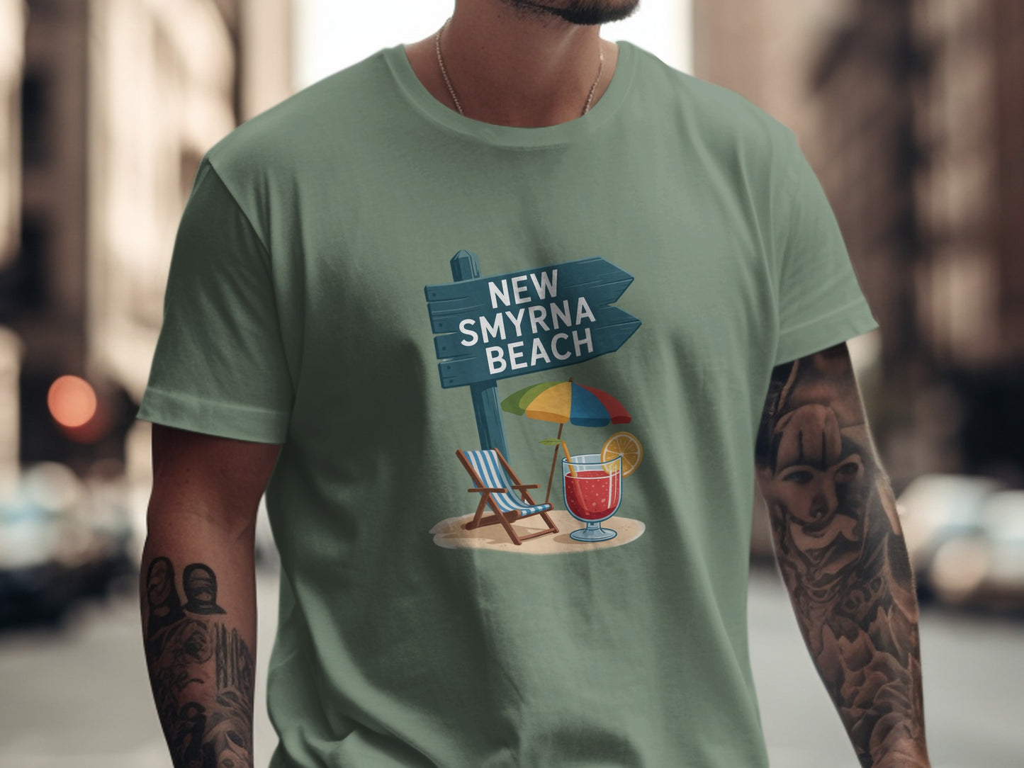 New Smyrna Beach Graphic Tee Summer Apparel product