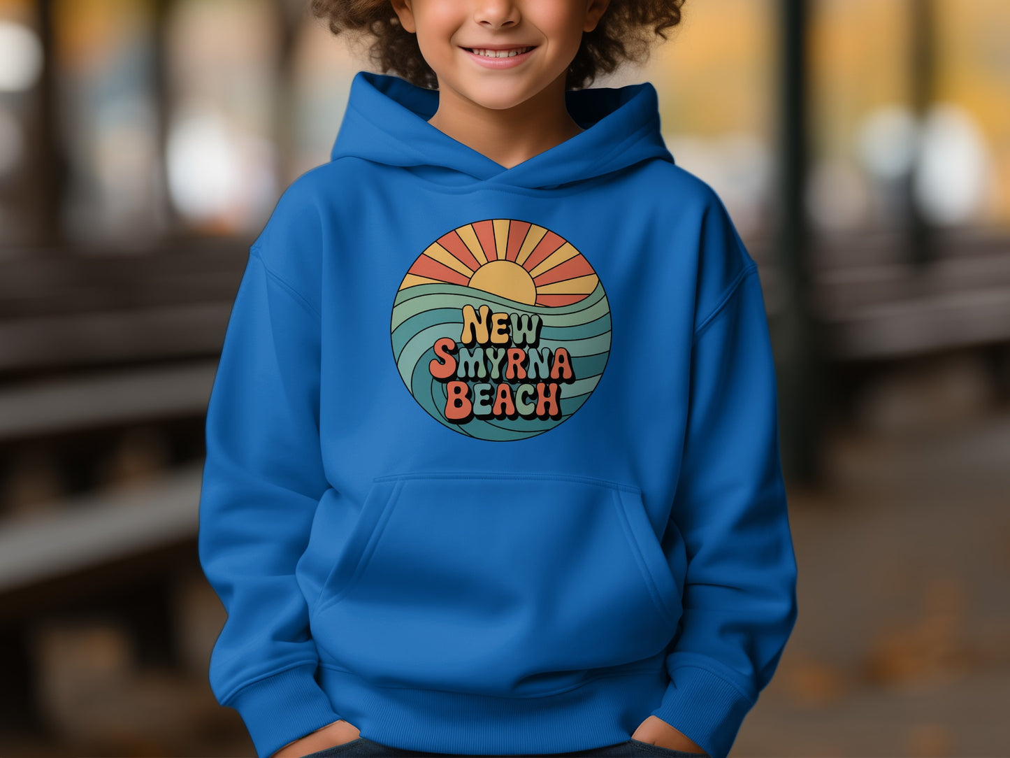 New Smyrna Beach Graphic Hooded Sweatshirt product