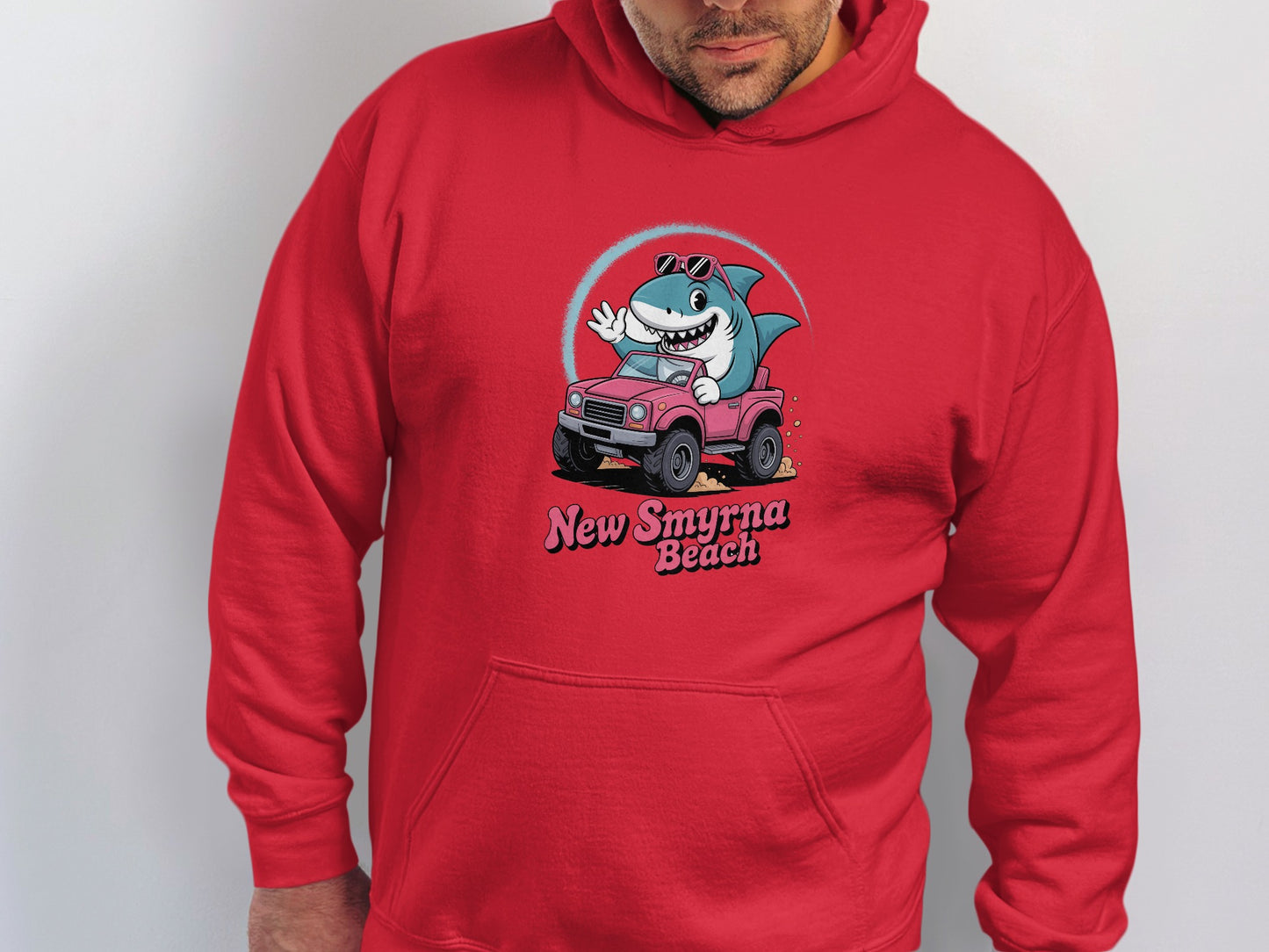 New Smyrna Beach Shark Hoodie Fun Sweater for Winter product