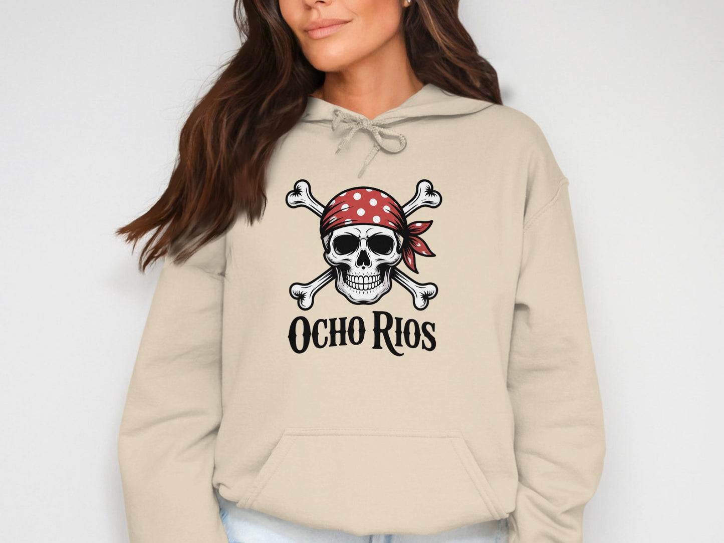 Ocho Rios Skull and Crossbones Hoodie product type