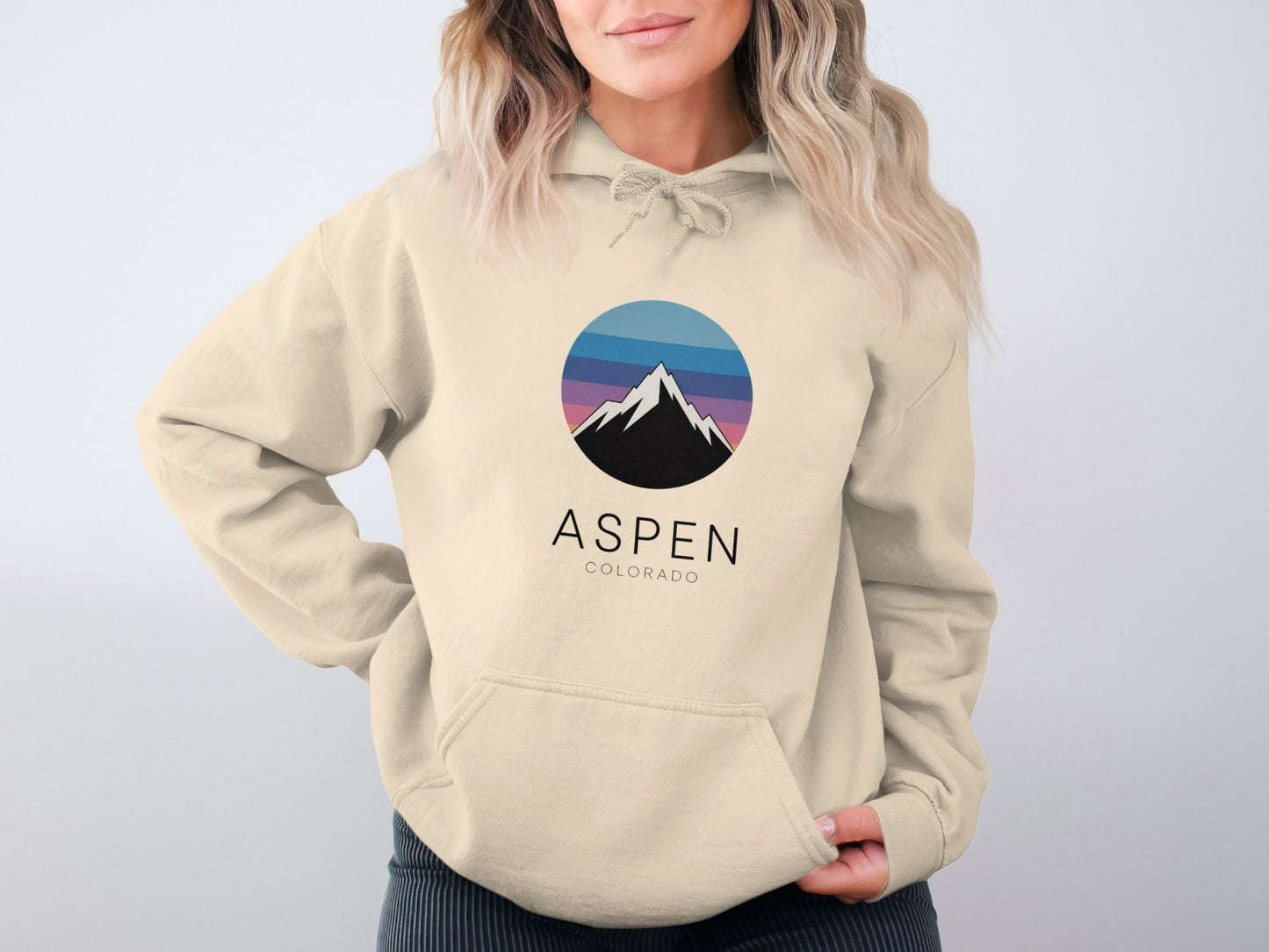 Aspen Colorado Mountain Graphic Hoodie product
