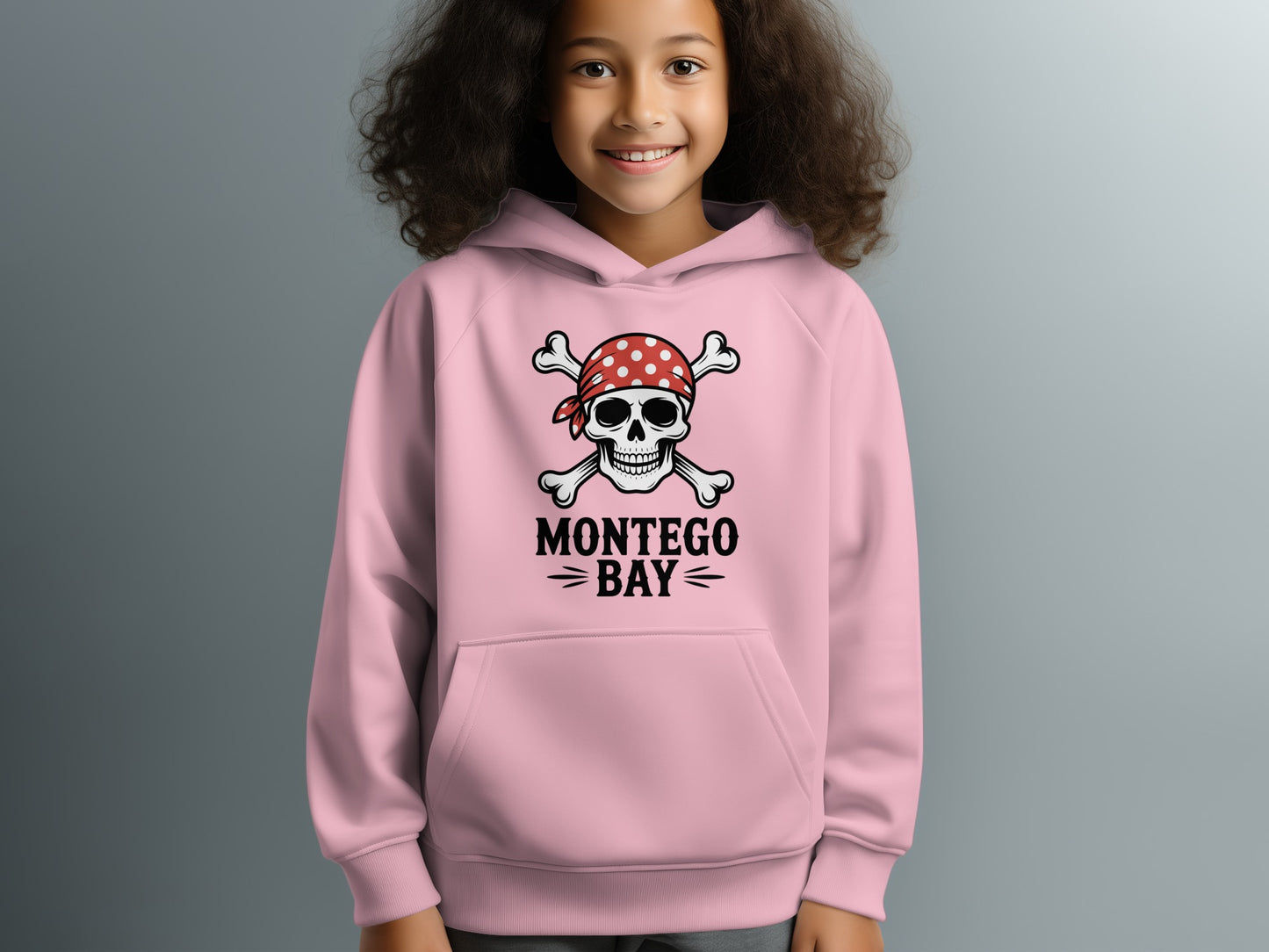 Montego Bay Pirate Skull Hooded Sweatshirt product type