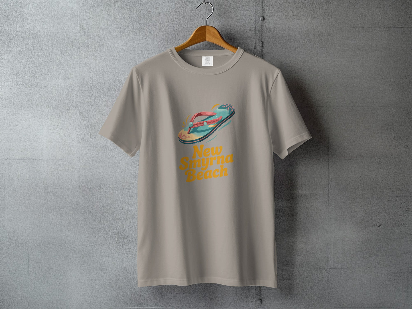 New Smyrna Beach Flip Flop Design T-Shirt product type