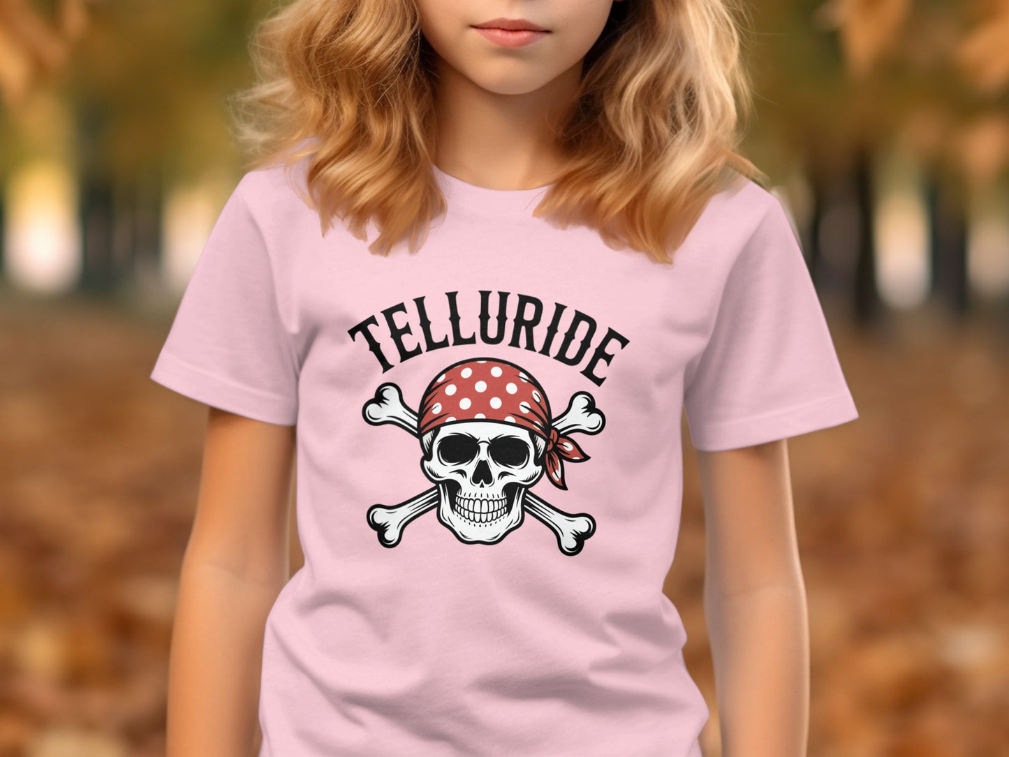 Telluride Pirate Skull and Crossbones Graphic T-shirt product