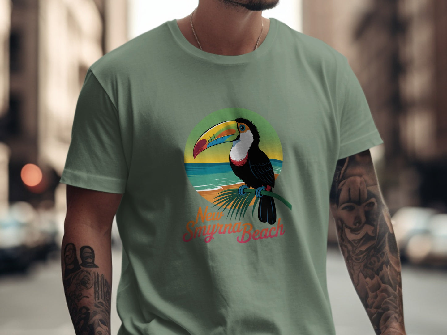 New Smyrna Beach Toucan Graphic T-Shirt product type