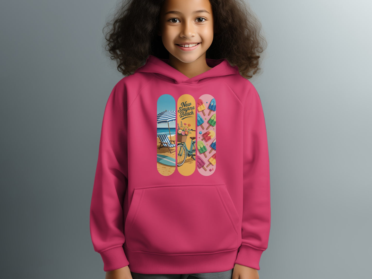 Colorful Beach Theme Design Hoodie product type